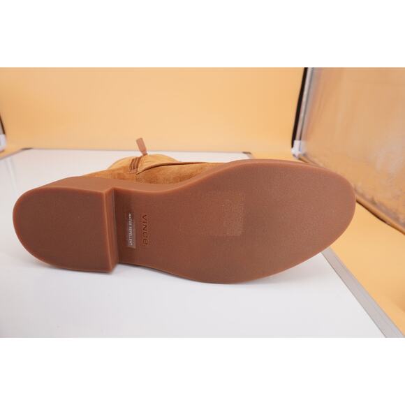 Vince Kegan Brown Suede Leather Chelsea Ankle Boots SZ 11 New $450 Women's - Picture 7 of 10